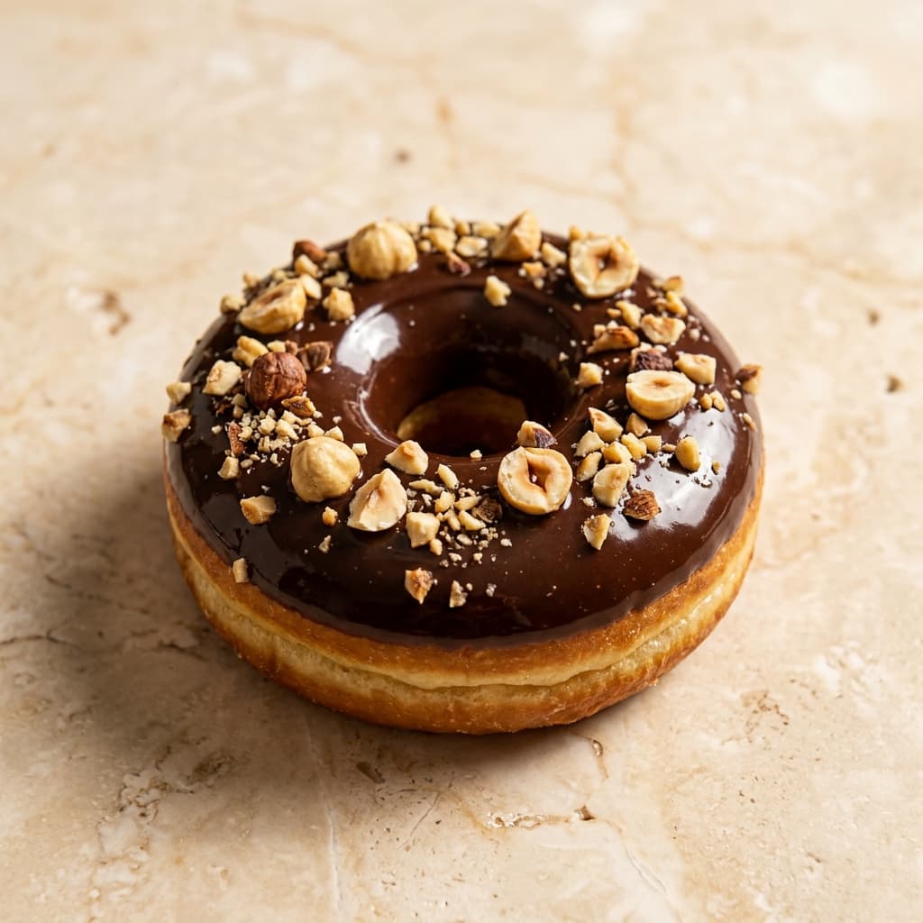 Donut chocolat noisette