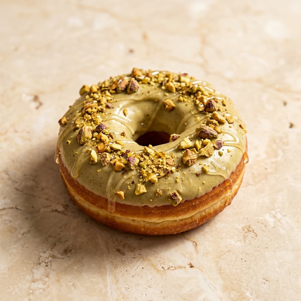 Donut pistache & fleur d'oranger